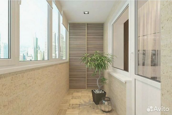 Остекление балконов с установкой