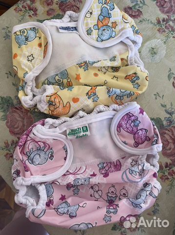 Многоразовые подгузники от 4-9кг