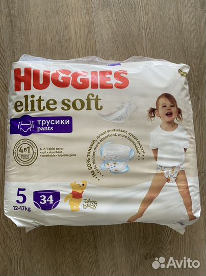 Подгузники huggies elite soft 5 трусики