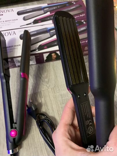 Выпрямитель и гофре для волос новый