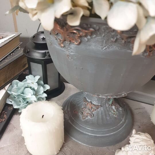 Цветочный горшок винтаж, вазон, кашпо 3л