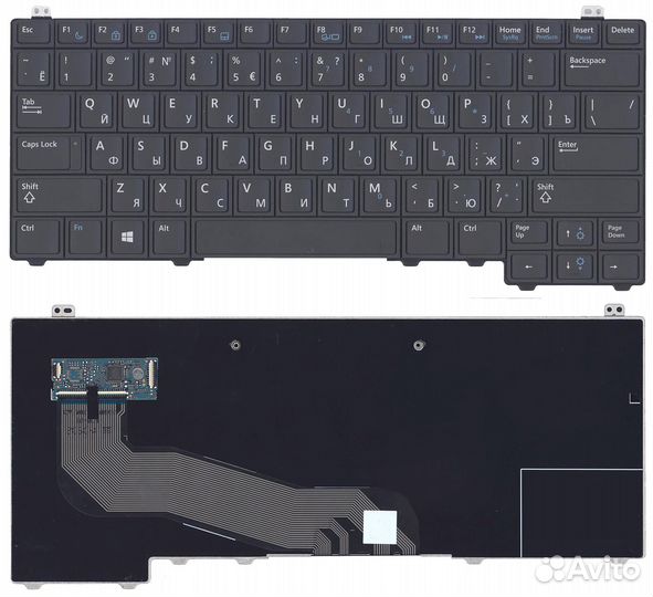 Клавиатура для ноутбука Dell latitude E5440 черная