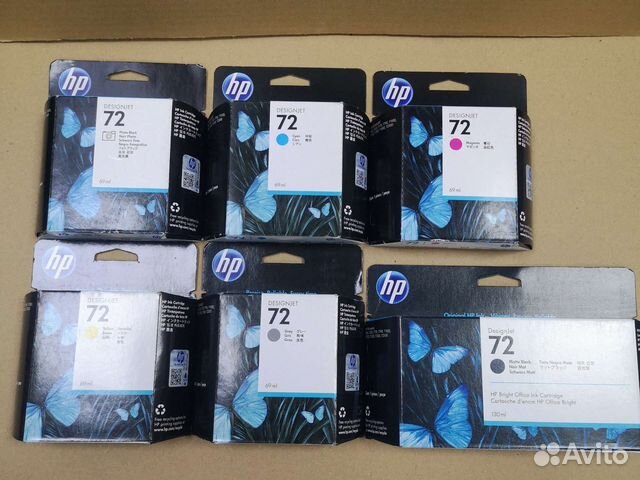 Картриджи hp 72 C9401A Gray