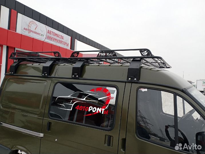 Багажник Газель Соболь грузовая платформа с сеткой