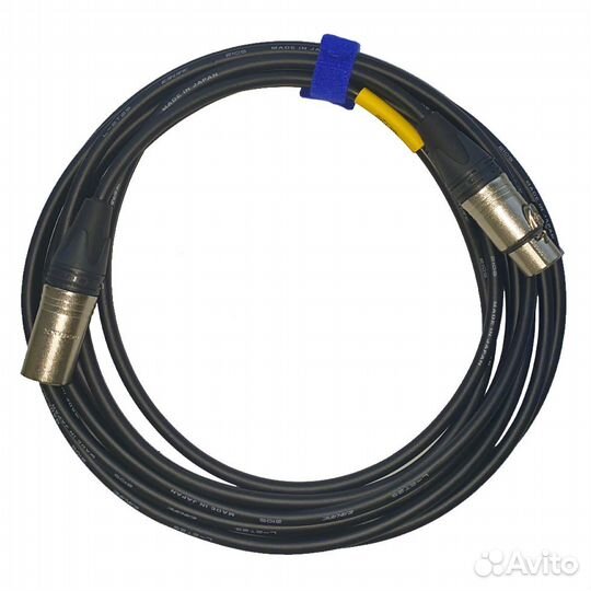 XLR3F-XLR3M (black) 4 метра балансный микрофонный