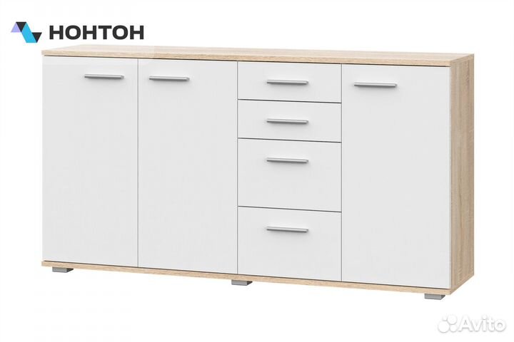 Комод Fun кд-4 дуб сонома / белый