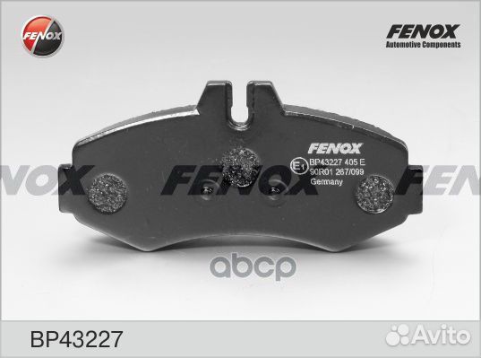 BP43227 Колодки тормозные mercedes vito 9303/S