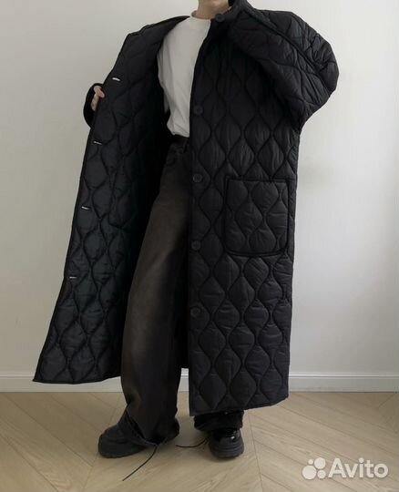 Стеганое пальто