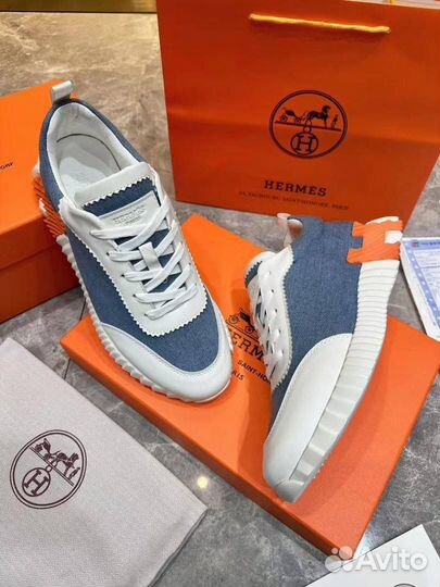 Мужские кроссовки Hermes (39-45) для ярких образов