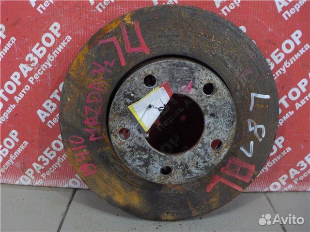 Тормозной диск передний левый Mazda 3 BL Z6 2010