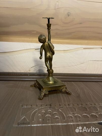 Путти конфетница ваза подсвечник латунь бронза