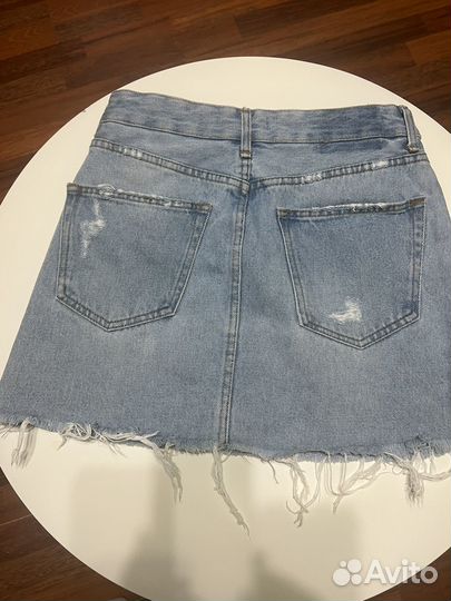Джинсовая юбка bershka
