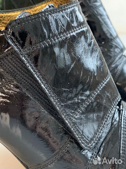 Ботильоны Италия handmade, 38разм, лак кожа