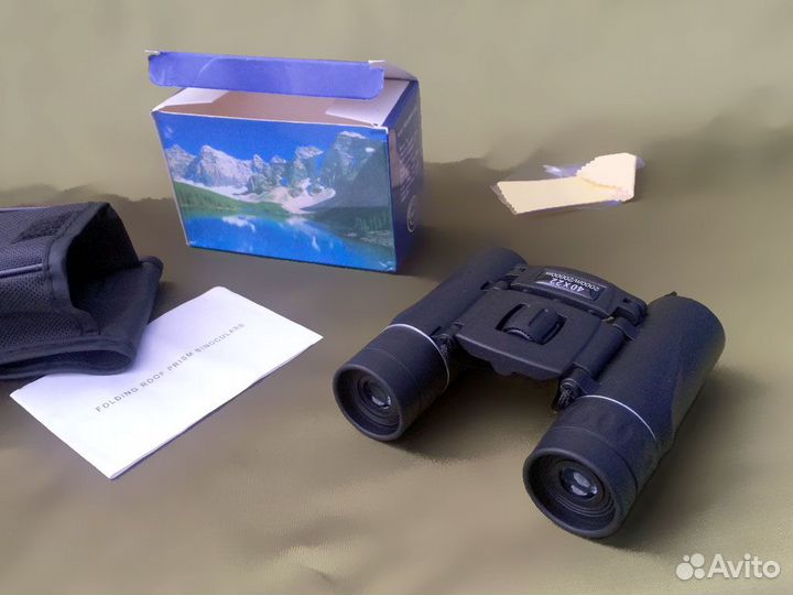 Бинокль складной 40x22 мини дальность 2000 м новый