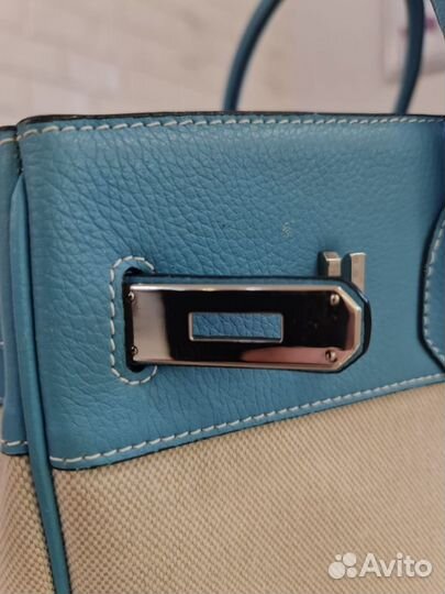 Сумка hermes birkin 35 blue togo jeans