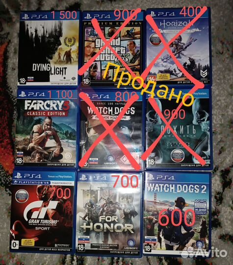 Диски на пс 4 ps4