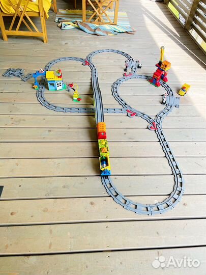 Большая железная дорога Лего Дупло (10508+10506)