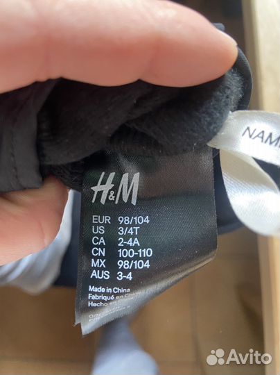 Зимние Варежки H&M 98 размер