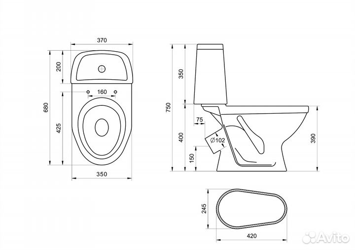 Унитаз-компакт 
