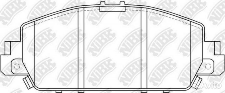 PN28005 Колодки тормозные honda accord 14- передние nibk