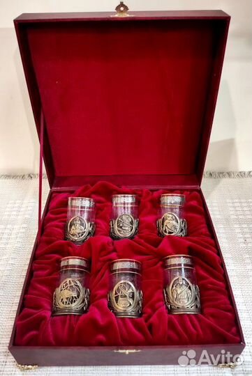 Набор для коньяка из 6 стопок