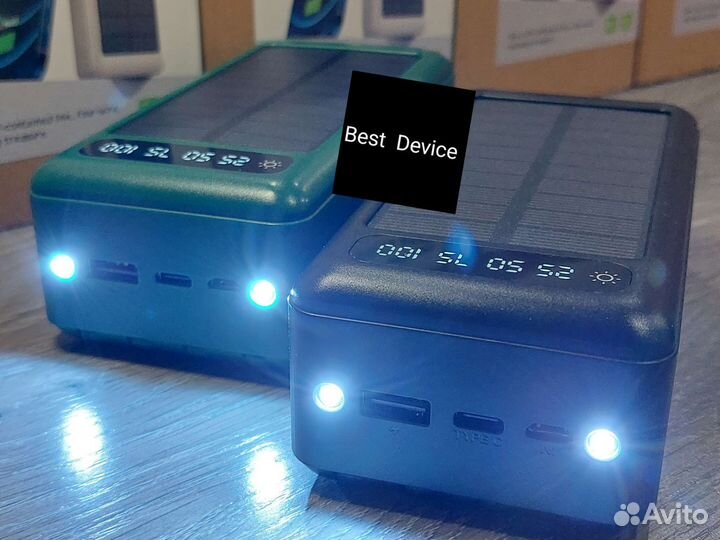 Повербанк 50000 мАч на солнечных батареях