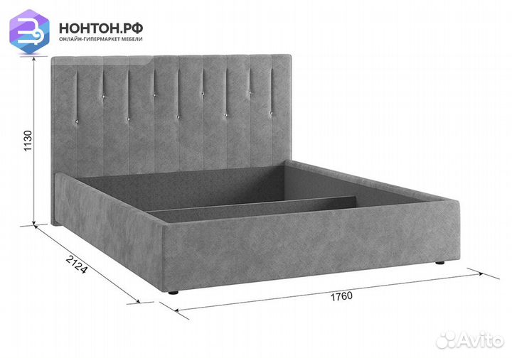 Кровать Кристи 1.6 м белая