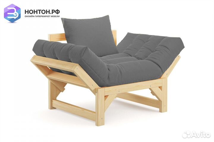 Кресло Амбер светло-серое