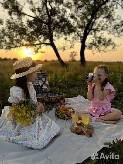 Корзина для пикника с посудой