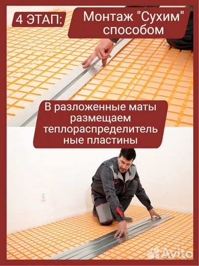 Теплый водяной пол Маты для теплого пола