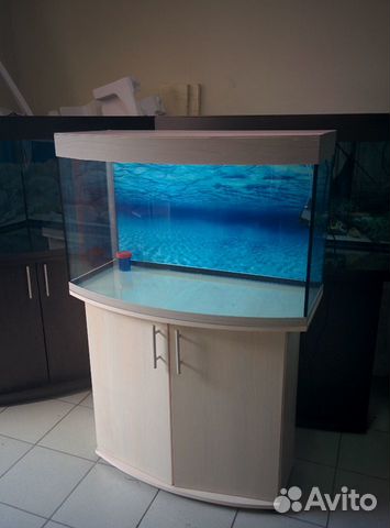 Аквариум 200 биофильтр, свет, тумба