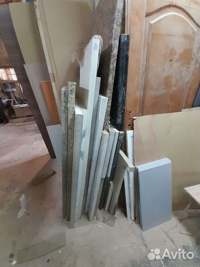 Столешница. остатки разной длины и разных цветов