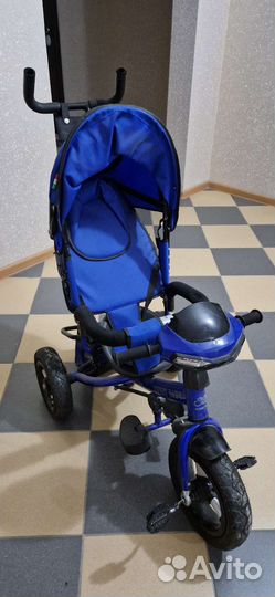 Детский 3х колесный велосипед с ручкой
