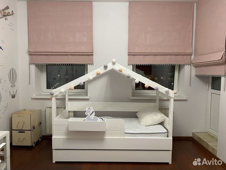 Римские шторы для девочки в спальню