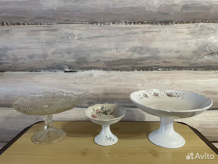 Вазы. Фруктовницы Кузнецов старинные