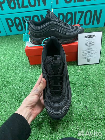 Nike Air Max 97 Black Оригинал Черные Poizon