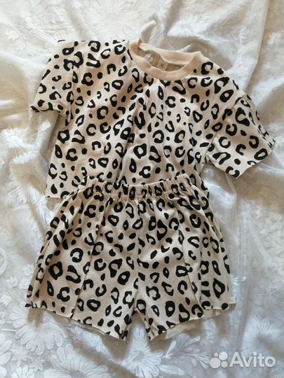 Костюм шорты футболка для девочки