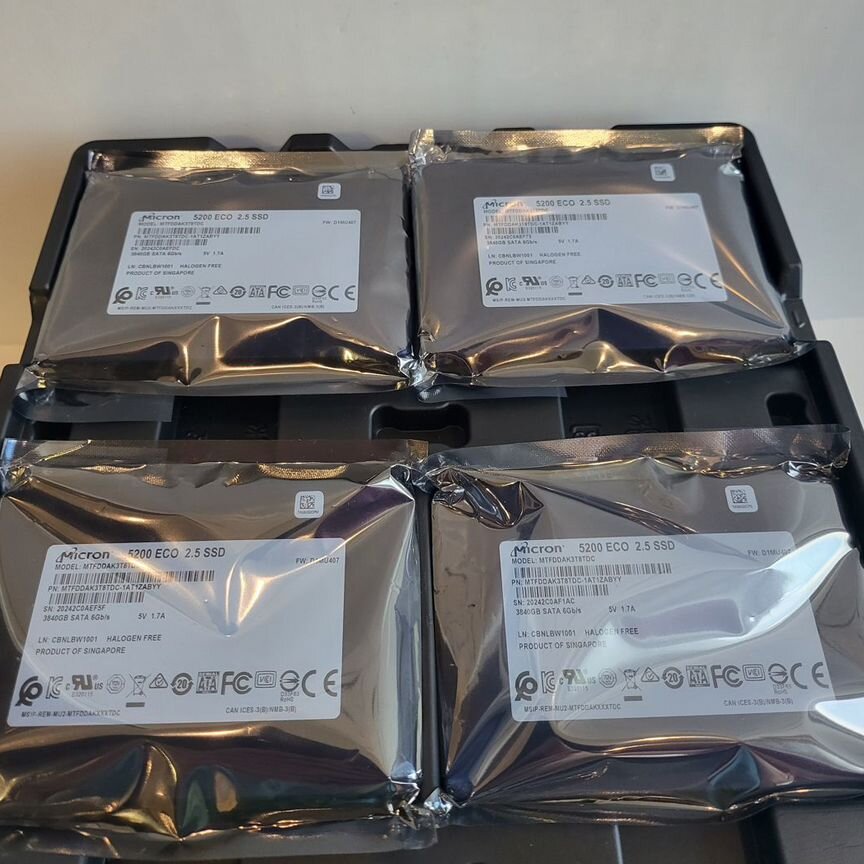 [MTFDDAK3T8TDC] Жесткий Диск Micron 5200 Eco 3.84 Тб Mtfddak3t8tdc