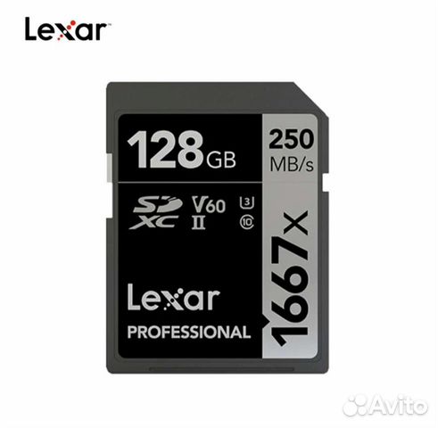 Карта памяти Lexar 128GB UHS-II V60 объявление продам