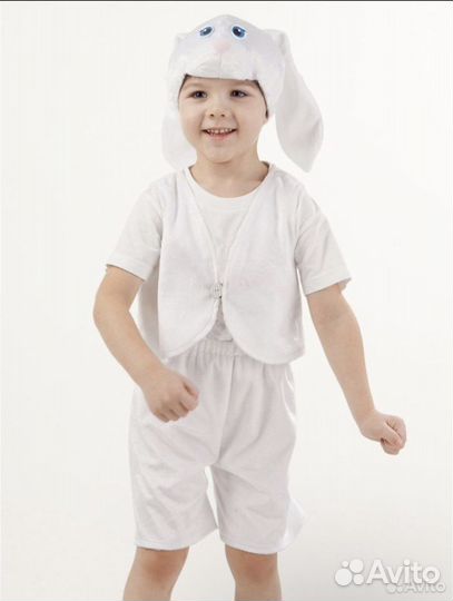 Новогодний костюм для мальчика зайчика