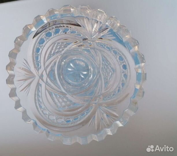 Ваза хрусталь стекло Чехия СССР