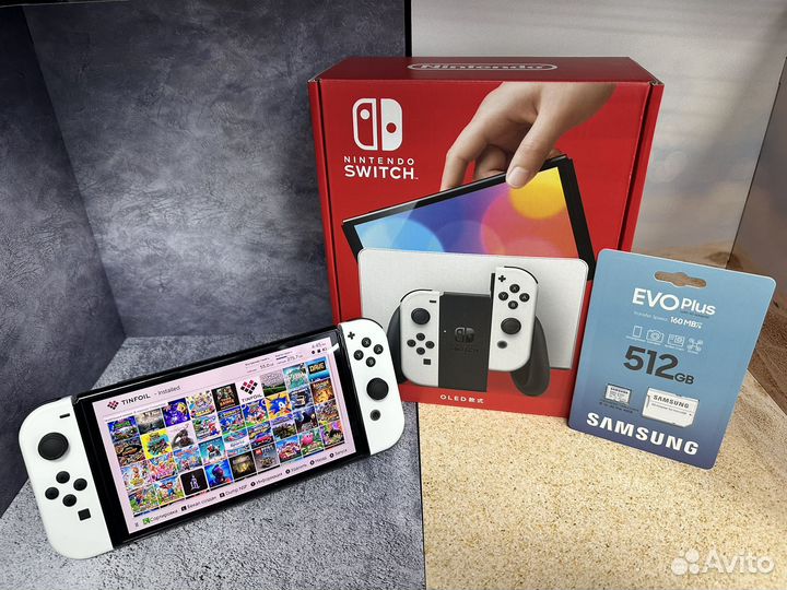 Nintendo switch Oled + Чип + Игры