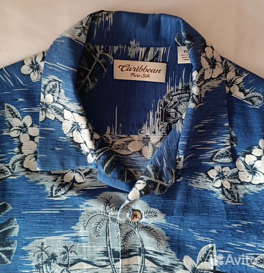 Гавайская рубашка Caribbean, шелк, XL/2XL