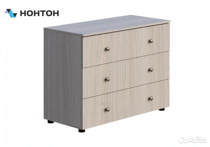 Комод Мийа-3А ясень шимо светлый