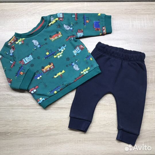 Свитшот, штанишки с начесом 74 р-р