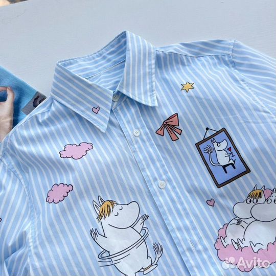 Рубашка acne studios x moomin