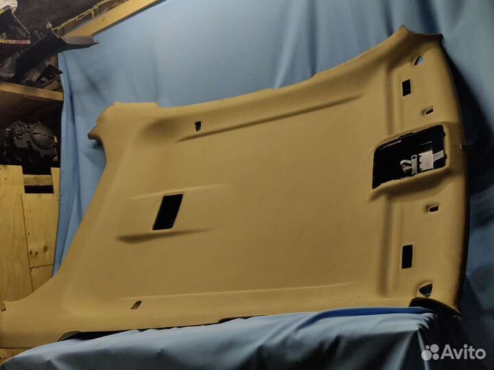 Обшивка потолка BMW X6 E71 бежевая без люка