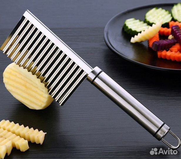 Рифленый нож для фигурной нарезки