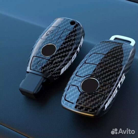 Чехол на ключ Mercedes / Мерседес carbone new