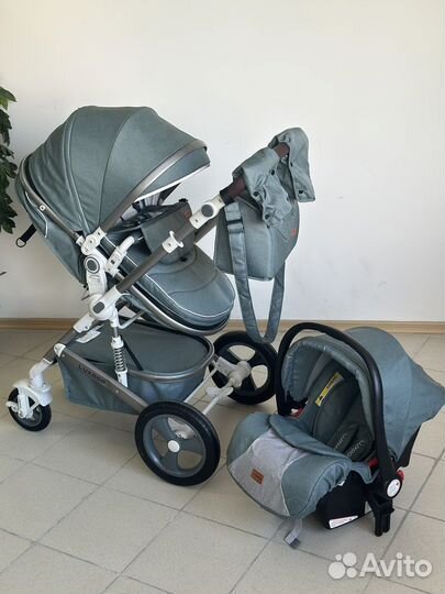 Коляска трансформер 3 в 1 «LuxMom» (новая)